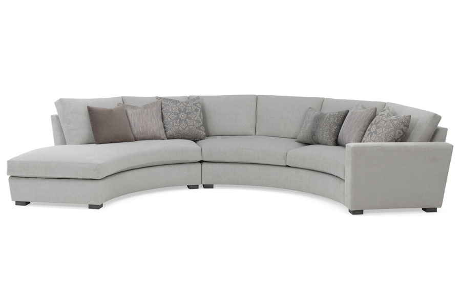 curved sectionals living room